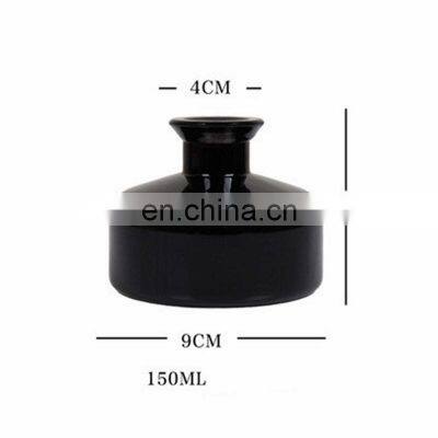150ML 200ML Black/Green/Grey Customer Label Empty Glass Candle Jars Empty Glass Reed Diffuser Essential Oil Bottles