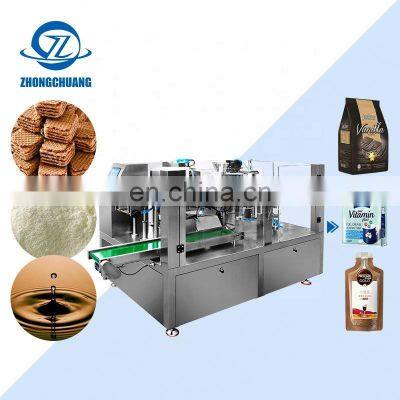 Ready Meals Dried Fruit Doypack Packaging Detergent Powder Corn Filling And Packing Machine