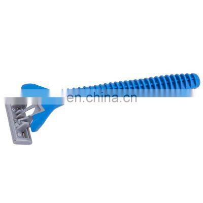 Quality Triple Blades Disposable Men Razor Rubber And Plastic Handle Shaving Stick Germany Stainless Steel Male Shave LY3-01B