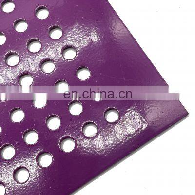 Custom Color Powder Coated Perforated Metal Mesh Plate For Building