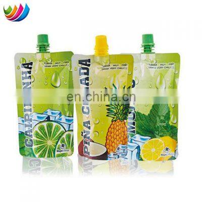 Stand up bag with spout made in China for soursop juice and fruit jelly packaging