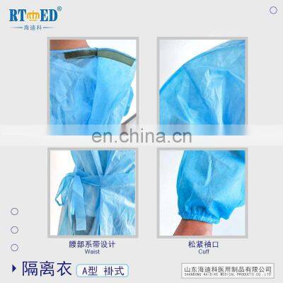 Haidike High Quality and Low Price Isolation Coverall /isolation Gown photo-3