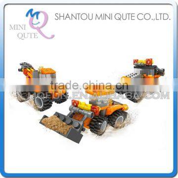 Mini Qute DIY boy Engineering bulldozer pushdozer vehicle truck action figure plastic building block educational toy NO.25209