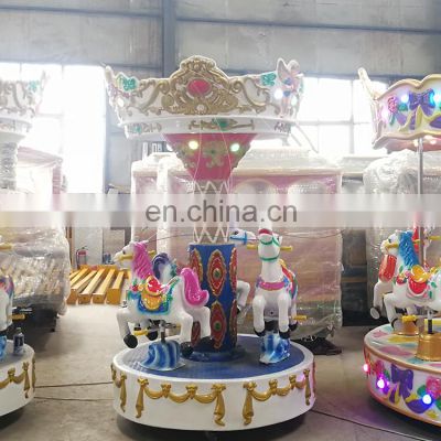 Kiddie rides kids indoor amusement park equipment cheap carousel mini amusement ride for sale