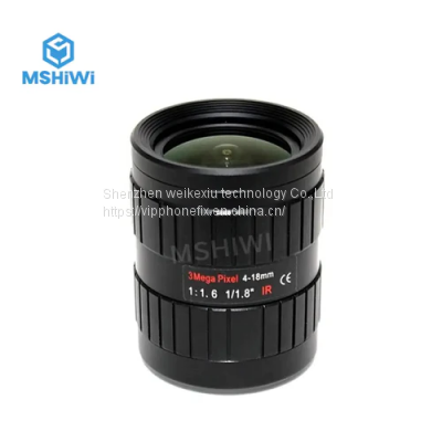 3MP Varifocal 4-18mm 1/1.8 Inch Lens F1.6 C Mount Industrial Lens photo-2