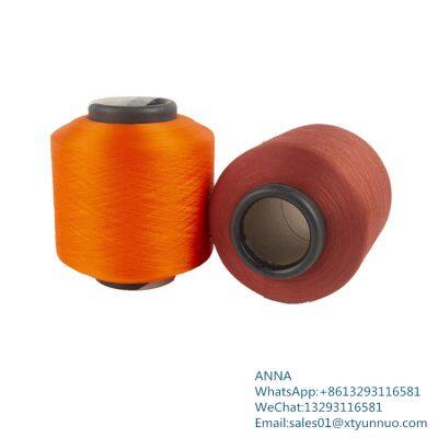 High Elasticity Thread 100% Polyester Yarn Spun Tube Yarn Colorful Polyester