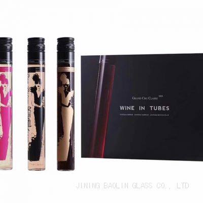 Custom Exquisite Slender Glass Wine Tubes for Wine Tasting photo-2