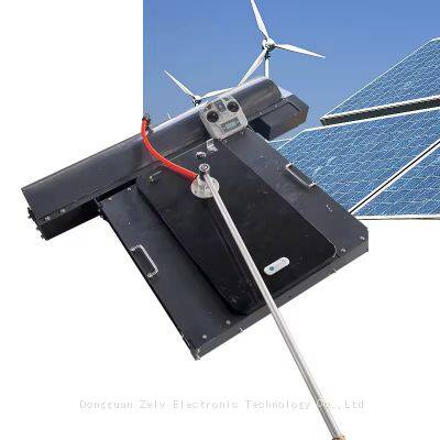 Solar Panel Cleaning Robot Single/Double Roller Brush High Efficiency Intelligent Automatic Solar Cleaner Robot