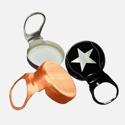 Factory wholesale easy open bottle cap 26mm ring pull aluminum caps beer closure