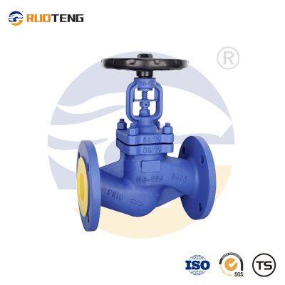 [Ruoteng]  DIN Cast Steel Steam Piston Bellow Seal Globe Valve Resistance Heat Transfer Oil Forged PN16 Stainless Steel Water Standard
