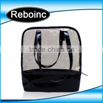 round christmas pvc plastic gift bag(20151028A21)