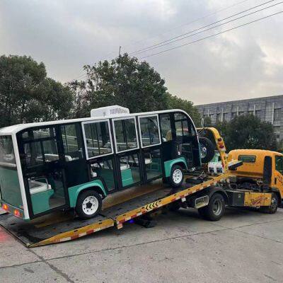 Electric Tour Vehicle, Fully Enclosed Sightseeing Bus, Factory Shuttle Bus, Customer Reception Vehicle, 14-seater Electric Sightseeing Bus With Full Glass Doors photo-3