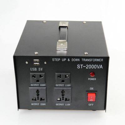 Step Up/Down Travel Adapter 3000W 110V-220V With Overload Protection