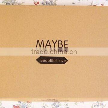 fashionable dress brown kraft packaging box garment delivery box                        
                                                Quality Choice