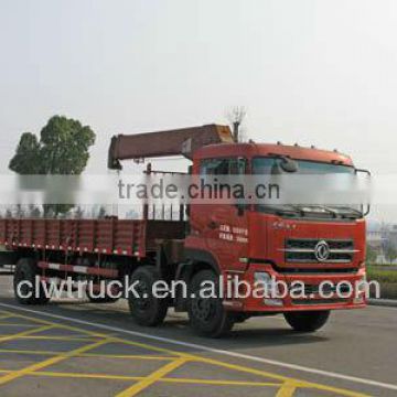 Hot Sale 3 axles Dongfeng boom truck crane,10 ton knuckle boom truck mounted crane