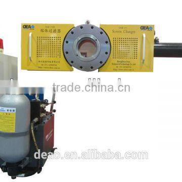 plastic screen changer melt filtration for plastic recycling equipment extruder machine