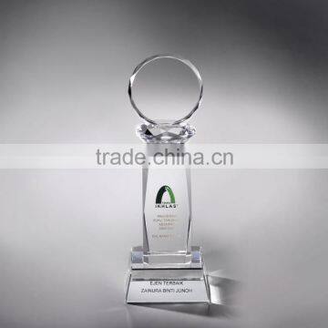 wholesale funny crystal glass baseball trophy awards for gifts