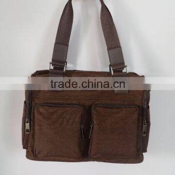 China factory fashion Paris brown coffee good quality waterproof daily shopping travel men handbag bags