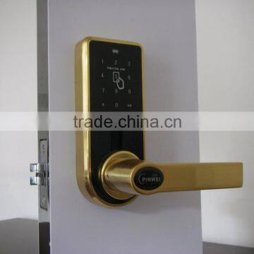 OSPON touchscreen digital latch bolt door lock,Gold color