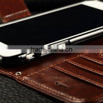 2016 Wholesale PU Leather Smart Phone Real Leather Phone Cover for Iphone 6 Wallet Case Quality Choice photo-2