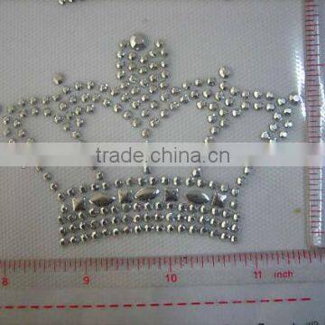 Hot Fix Iron on Appliques, Rhinestud Heat Transfer Aluminum MATERIAL TARA SHAPE