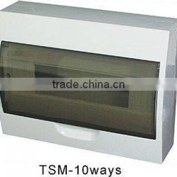 TSM-10ways Surface Distribution Box(Electrical Distribution Box,Plastic Enclosure)