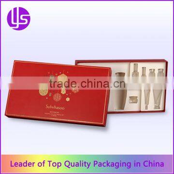 Lift Off Lid Rigid Paper Cardboard Cosmetic Beauty Gift Set Packaging Box