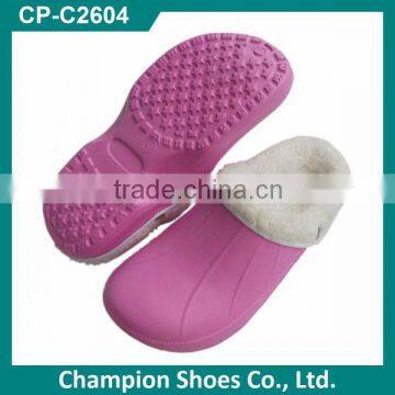 Comfortable Winter Clogs with Fur