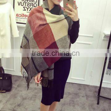 New Style Soft Warm Striped Fashion Winter Ladies Cashmere Pashmina photo-2