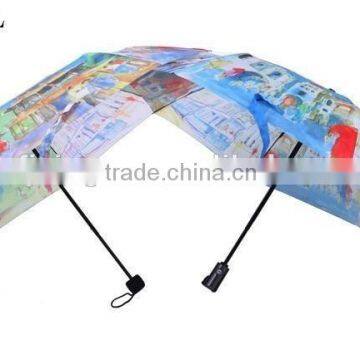 New Castle Pattern Printing Umbrella Custom Full Print Gift Umbrella photo-5
