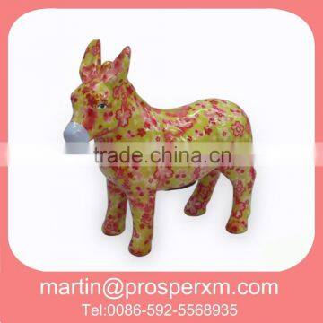 Ceramic animal of deer shape coin bank