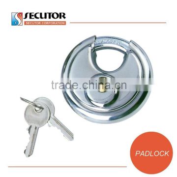 Taiwan Waterproof Small Stainless Steel Round Discus Padlock