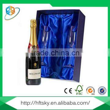 Custom full color printing luxury different types wine gift packaging box