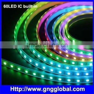 IC Built-in SMD5050 LED DC5V 60pcs per meter led strip ws2801 60 leds m