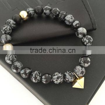 OEM Wholesale handmade men custom beads bracelets with high quality