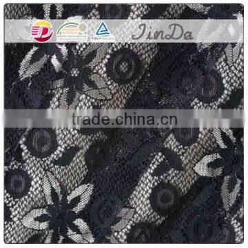 Fashion style flower pattern lace fabric