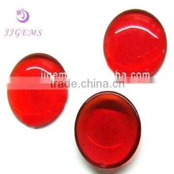 China price for synthetic 6mm round red cabochon ruby