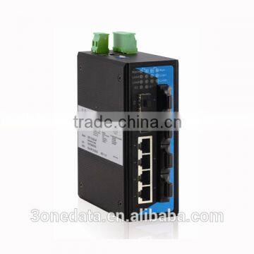 10-port Managed Industrial Gigabit Ethernet Fiber Switch(4TP+2GS+4FP)