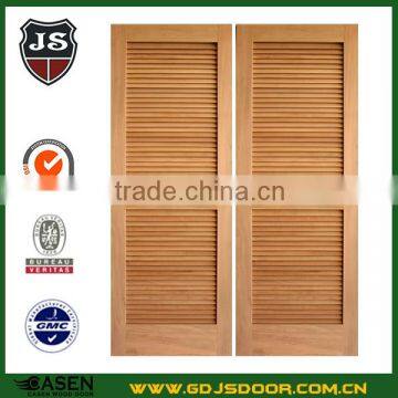 Economic White Color Simple New Design Wooden Flat Exterior Louvered Door on Sale photo-6