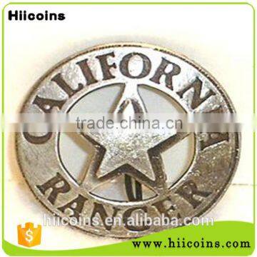 Factory direct selling fancy metal pin badges wholesa security badges and custom army badges