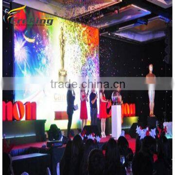 Popular cabinet design stage use led curtain programmable led