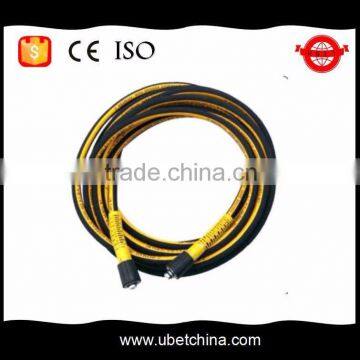 China  good price and quality with linen surface for car washer DN 8 steel braided rubber hose