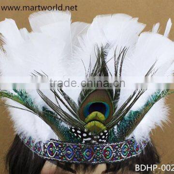 belly dance feather headpiece (BDHP-002)