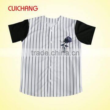 2016 new style custom vertical stripe baseball jerseys