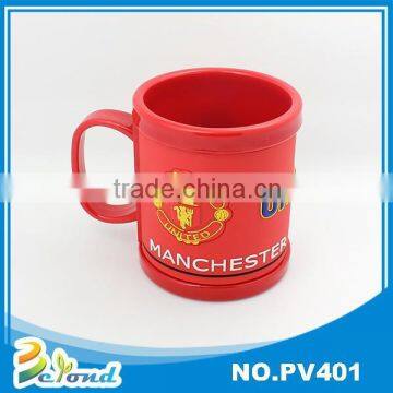 OEM custom football series gift pvc mug cup