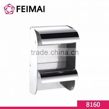 Functional Bathroom Accessories Stainless Steel Double Toilet Paper Towel Holder