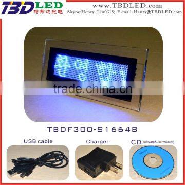 LED Desk Message Board/led Crystal Box Message Sign/led Running Message Sign photo-3