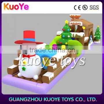 snowman inflatable commercial crouse,part used obstacle inflatable game,Christmas trampoline park with price