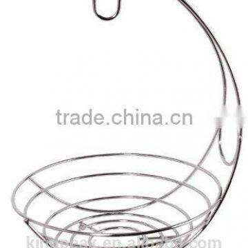 2015 Best Selling Fruit Bowl and Banana Hanger/Chrome Metal Wire Hanger/metal fruit basket