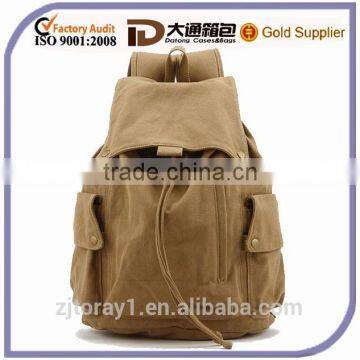 Fashion canvas school backpack bag